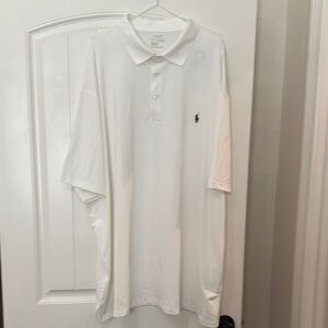 Polo by Ralph Lauren Men's White Polo Shirt with Logo
